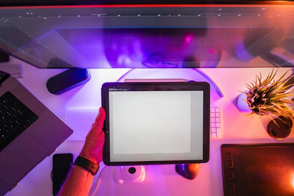 UX Work: Womans hands drawing a wireframe